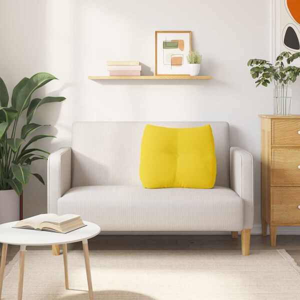 vidaXL Apsaugos Pagalvė &Scaron;viesi geltona 60 x 24 x 50 cm audinys