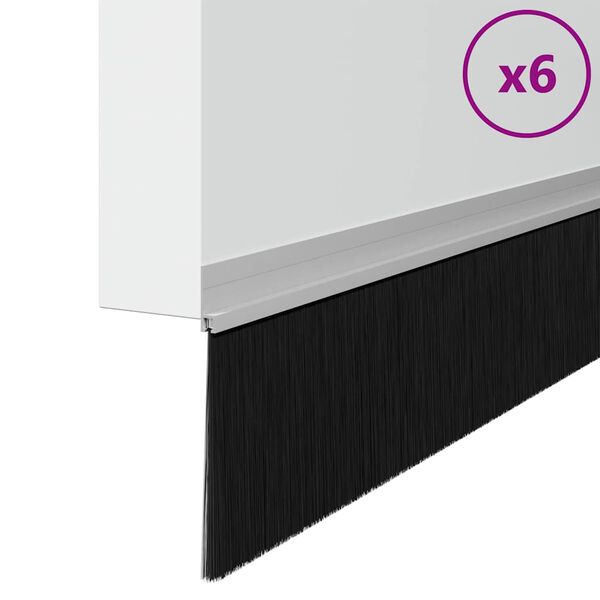 vidaXL Savaranki&scaron;kai klijuojami durų &scaron;epetėlių sandarikliai 6 pcs