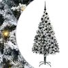 vidaXL Dirbtinė Kalėdų eglutė Balta 180 cm PVC ir Plienas ir Plastikas