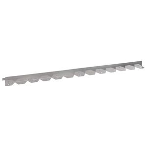 vidaXL Vejo kra&scaron;tas 10 vnt. 102 x 4 x 4 cm Plienas Sidabrinė