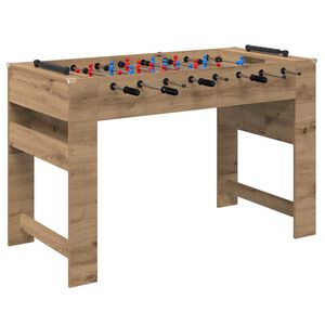 vidaXL Fuzbolas stalas Amatinė Ąžuolas 125 x 60,5 x 80 cm