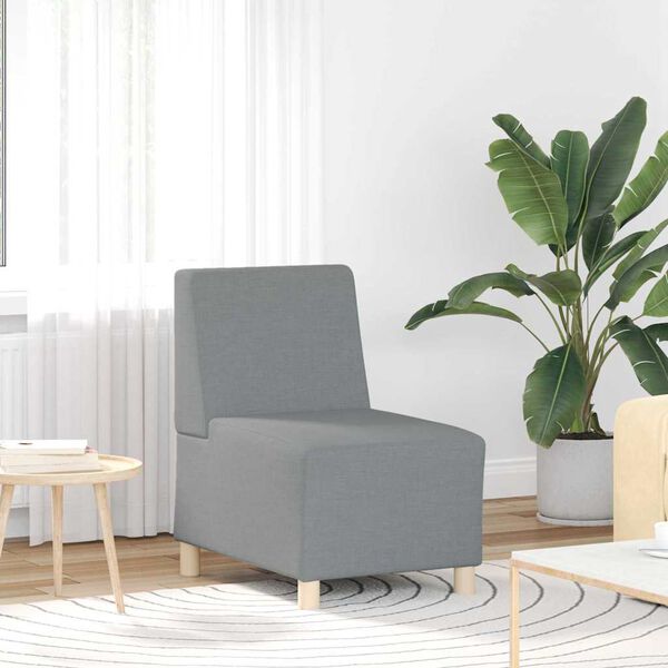 vidaXL Modulinis sofa vienetas be rankų 2 pcs &Scaron;viesiai pilka