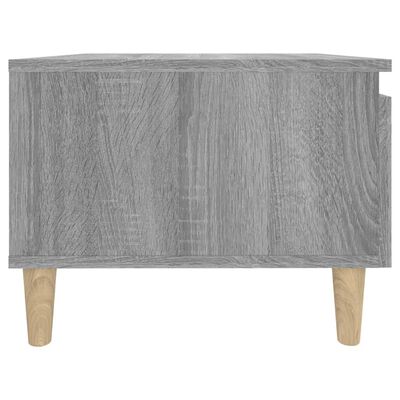 vidaXL Šoninis staliukas, pilkas ąžuolo, 50x46x35cm, apdirbta mediena