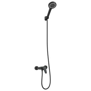 vidaXL Du&scaron;o galvutės rinkinys Juoda G 1 / 2 colių