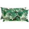 vidaXL Pagalvėlės užvalkalas 2 pcs HEERLEN Lapų ra&scaron;tas 40 x 80 cm