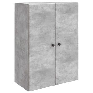vidaXL Prie sienos montuojama spinta Betono pilka 66 x 34,5 x 90 cm