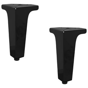 vidaXL Baldų kojelės 2 vnt. Juoda 54,1 x 54,1 x 100 mm Geležis