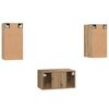 vidaXL TV spintelių komplektas 3 pcs artisano ąžuolo 60 x 30 x 30 cm