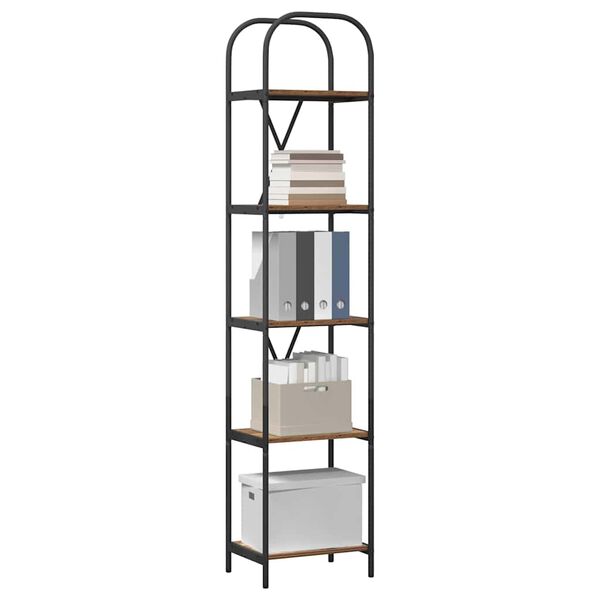 vidaXL Knygų lentyna Senas medis 40 x 30 x 183 cm Apdirbta mediena