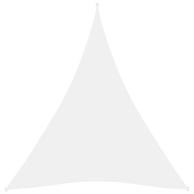 vidaXL Uždanga nuo saulės, balta, 4x4x5m, oksfordo audinys, trikampė