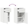 vidaXL Kabalas su stalčių Balta 38 x 34 x 75 cm