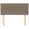 vidaXL Galvūgalis, taupe spalvos, 100x5x78/88cm, audinys