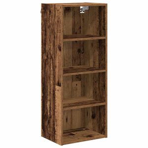 vidaXL Pakabinama spintelė su saugykla Senas medis 40 x 29,5 x 100 cm