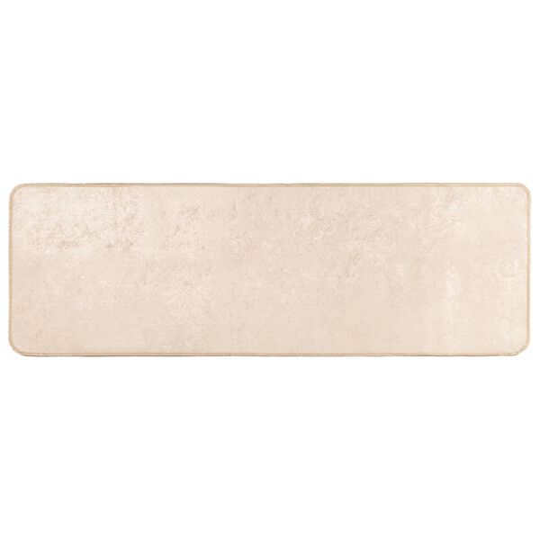 vidaXL Kilimėlis MARSA Kreminė 150 x 50 cm Poliesteris ir PVC