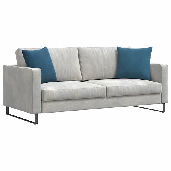 vidaXL Sofa Pagalvės 2 pcs Mėlyna 45 x 45 cm Kordūrinis audinys