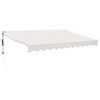 vidaXL Automatinė i&scaron;traukiama markizė, kreminės spalvos, 3x2,5m