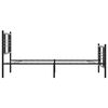 vidaXL Lovos rėmas su galvūgaliu/kojūgaliu, juodas, 90x200cm, metalas