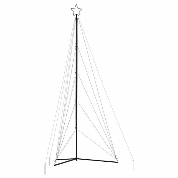 vidaXL LED Kalėdų eglutė 615 LED Spalvingi 404,5 cm