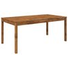 vidaXL Sodo vakarienės stalas Natūrali 180 x 88,5 x 75 cm