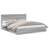 vidaXL Saugos lova Pilkas Sonoma 180 x 200 cm Apdirbta mediena