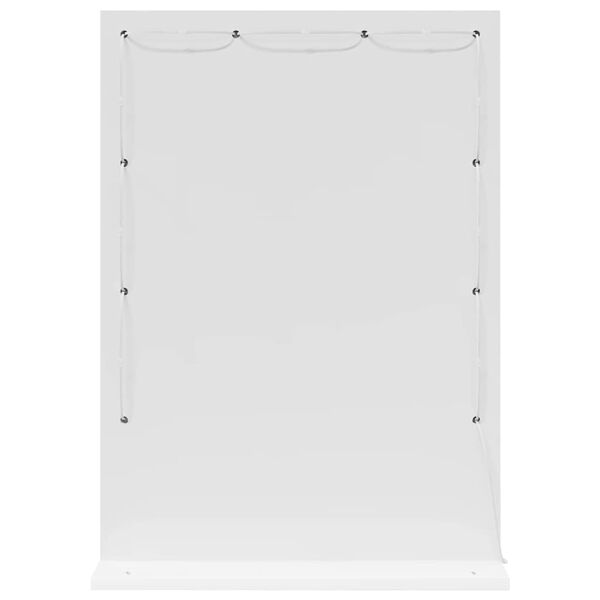 vidaXL Kosmetinis veidrodis su veidrodžiu Balta 70 x 50 x 18 cm