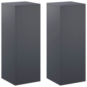 vidaXL Augalų stovas 2 pcs Antracito 30 x 30 x 80 cm