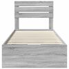vidaXL Lovos rėmas Pilkas Sonoma 90 x 200 cm Inžinerinė mediena