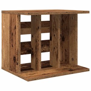 vidaXL Vinilo įra&scaron;ų saugojimas Sendintos medienos 42 x 33 x 36 cm