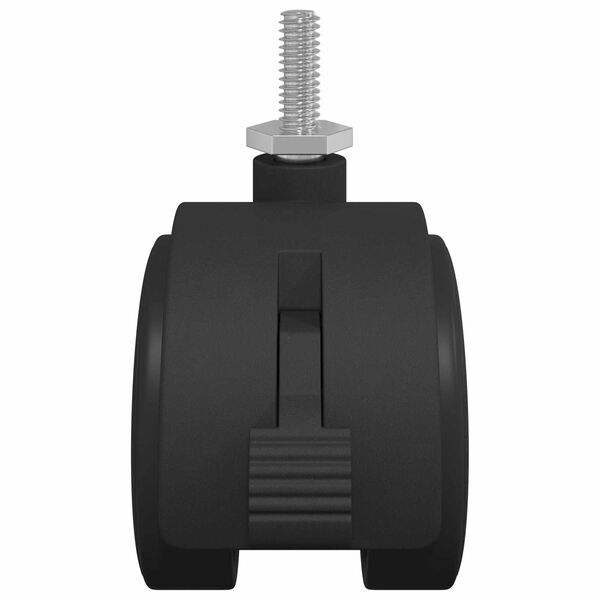 vidaXL Ratukas 2 pcs Juodas ir sidabrinis 40,1 x 40,1 x 37,8 mm