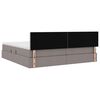 vidaXL Lova su daiktų laikymo vieta ir čiužiniu Taupe 200 x 200 cm