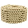 vidaXL Laivo virvė 18 mm 25 m Natūrali