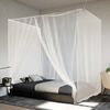 vidaXL Tinklelis nuo uodų, baltas, 220x200x210cm, 156 tinklo