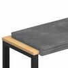 vidaXL Suoliuko pagalvė Pūkuota korduroja &Scaron;viesiai pilka Gylis 35 cm