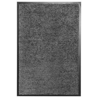 vidaXL Durų kilimėlis, antracito spalvos, 40x60cm, plaunamas