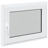 vidaXL Požeminio lango RISOR 80 x 70 cm PVC ir stiklas Balta