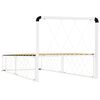 vidaXL Lovos rėmas, baltos spalvos, 100x200cm, metalas