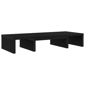 vidaXL Reguliuojamas monitoriaus stovas, juodas ąžuolas, 60x24x10,5 cm, inžinerinė mediena