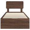 vidaXL Lovos rėmas Rudas ąžuolas 100 x 200 cm Dirbtinė mediena
