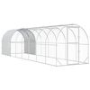 vidaXL Vi&scaron;tų būdas Sidabrinė 800 x 200 x 200 cm Galvanizuotas plienas