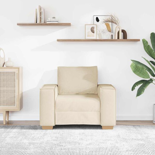 vidaXL Sofos krėslas, linas, 100x78x84 cm