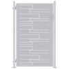 vidaXL Sodo vartai 85 x 144 cm Nerūdijantis plienas Užrakintas