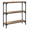 vidaXL Konsolinis stalas Amatininkų ąžuolas 75 x 22,5 x 75 cm