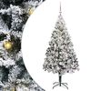 vidaXL Dirbtinė Kalėdų eglutė Balta 180 cm PVC ir Plienas ir Plastikas