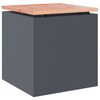 vidaXL Sodo suolas Antracitas 40 x 40 x 43 cm Plienas