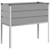 vidaXL Lovelis &Scaron;viesiai pilka 100 x 45 x 90 cm Cinkuota plienas