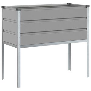 vidaXL Lovelis &Scaron;viesiai pilka 100 x 45 x 90 cm Cinkuota plienas