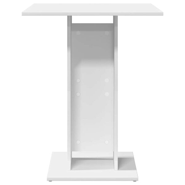 vidaXL Bistro staliukas, baltos spalvos, 60x60x75cm, apdirbta mediena