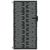 vidaXL Sodo vartai Juoda 85 x 175 cm Milteliniu būdu padengtas plienas