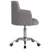 vidaXL Pasukama biuro kėdė, tamsiai pilkos spalvos, audinys