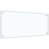 vidaXL Virtuvės užpakalinė plokštė 2 pcs Skaidrus 90 x 40 cm